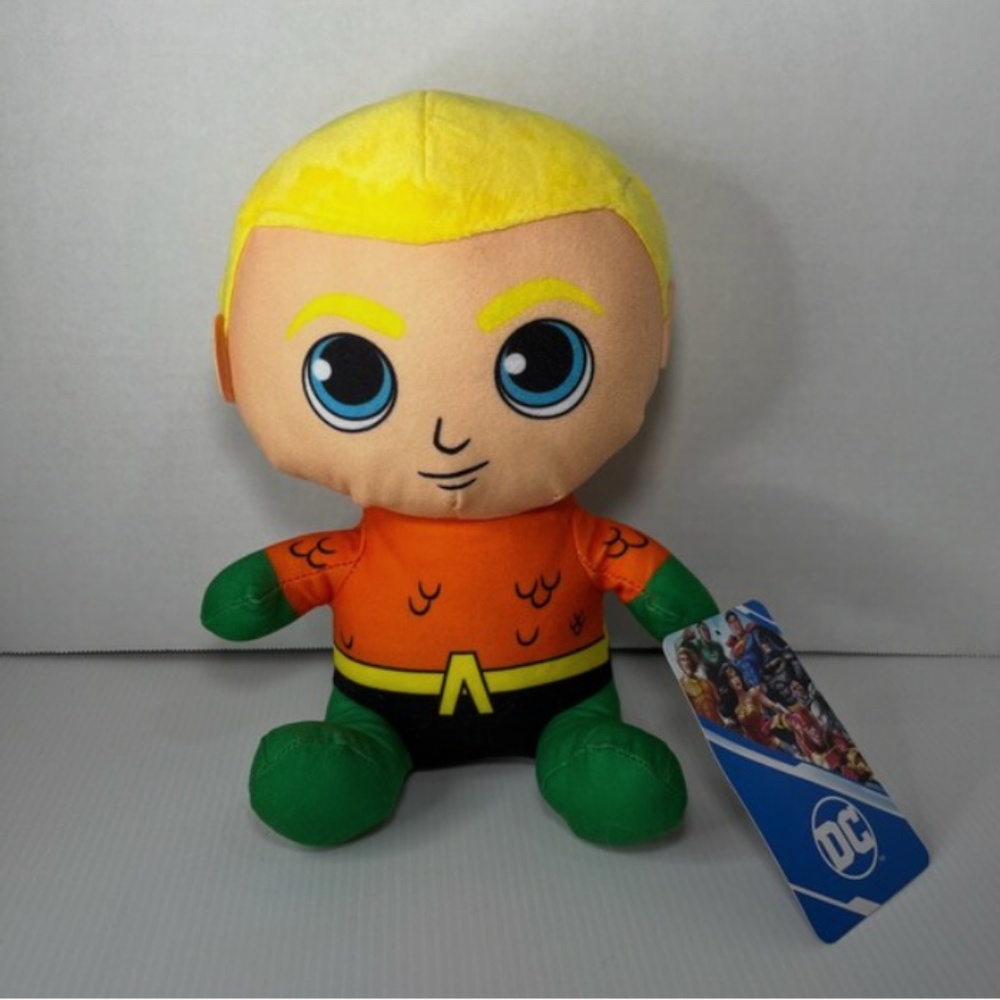 Aquaman DC Comics 7" Justice League Plush Stuffed Toy Super Friends NEW w/Tag